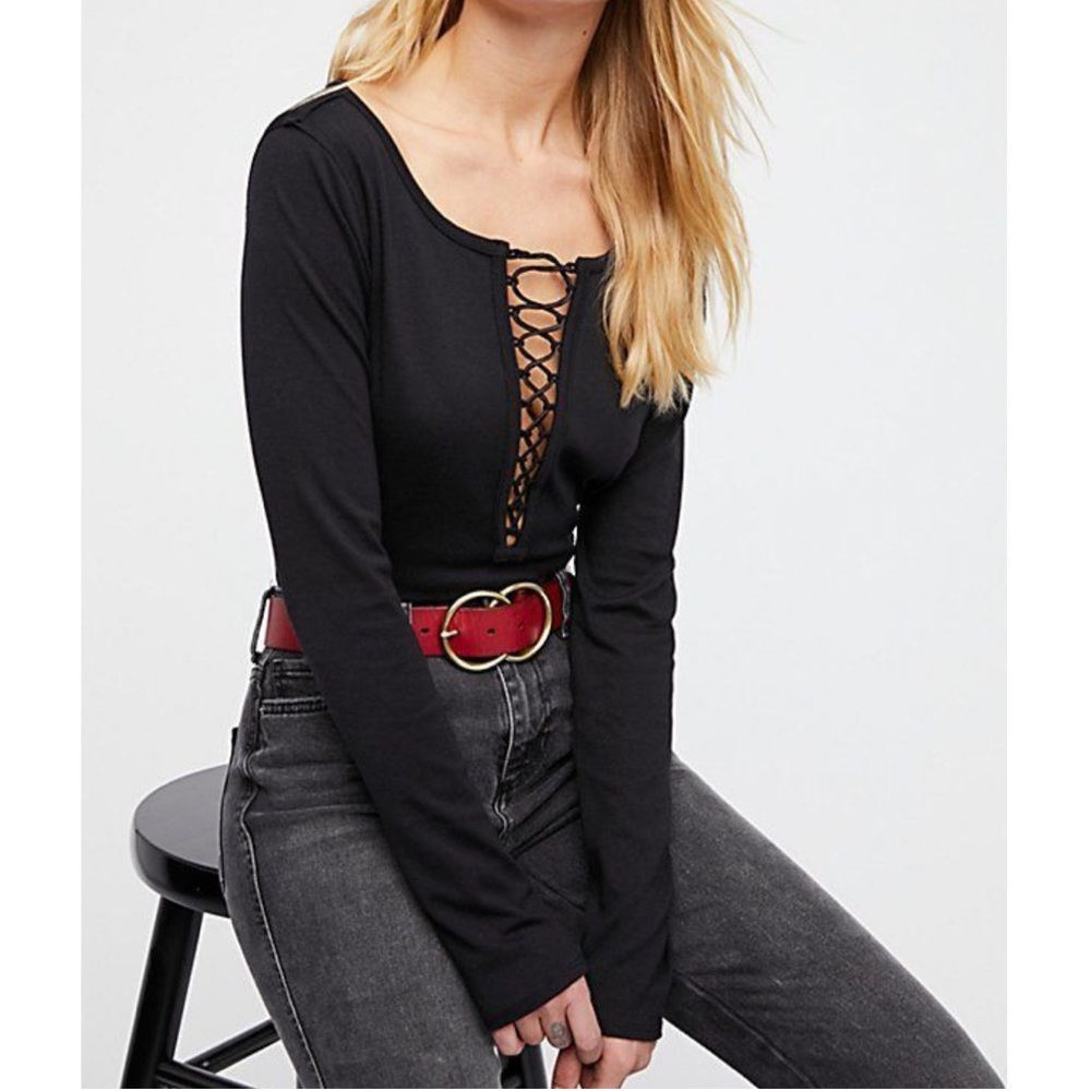 [Free People] | We The Free Lace Up Top